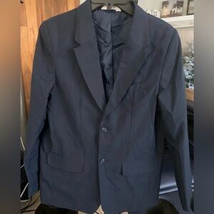 Cat & Jack Navy big boys Navy color Blazer with polka dot lining